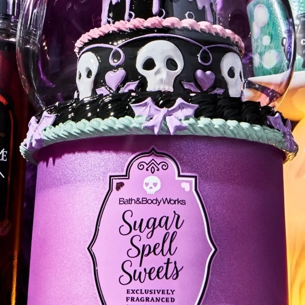 Bath & Body Works Spooky Cake Toppers - Pink, Green, Purple